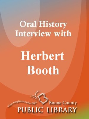 cover image of Oral History Interview with Herbert Booth